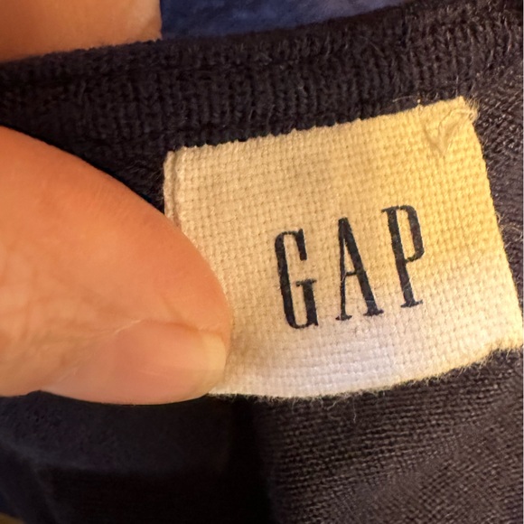 GAP Fit & Flare Dress XS Petite Navy Blue Short Sleeve Classic Mini Dress - Picture 4 of 5